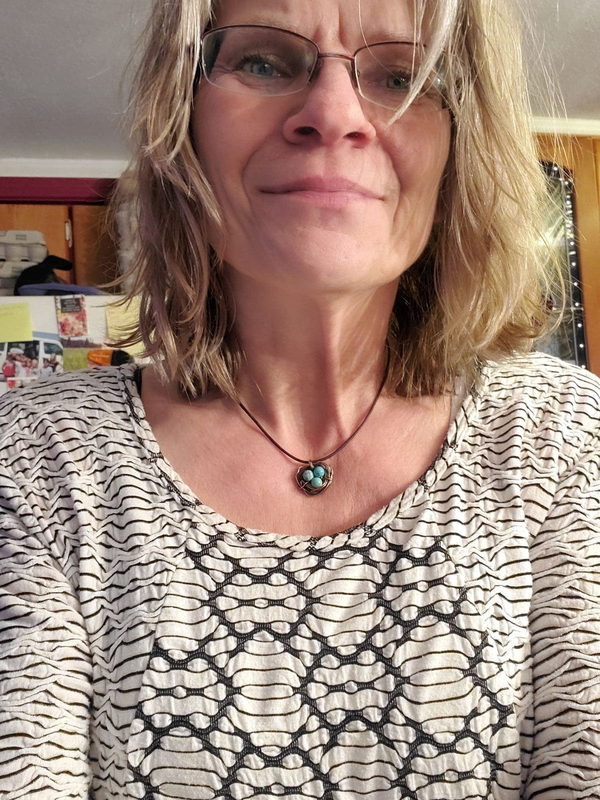 Alexa Martha Designs Necklace Copper Robin Nest Necklace with Up To 5 Beads