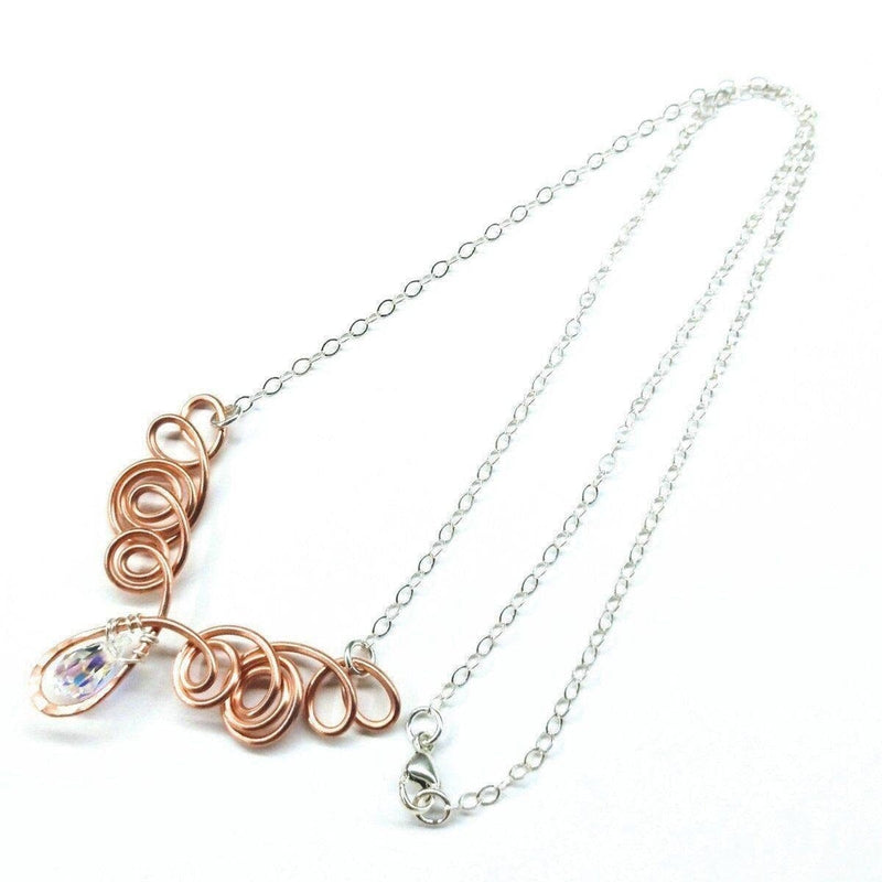 Alexa Martha Designs Necklace Copper Wire Sculpted Angel in Flight Necklace
