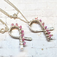 Alexa Martha Designs Necklace Default Title / Color Alexa Martha Designs Limited Edition 2021 Pink Crystal Ribbon Necklace