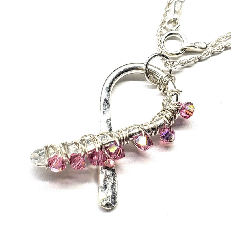 Alexa Martha Designs Necklace Default Title / Color Alexa Martha Designs Limited Edition 2021 Pink Crystal Ribbon Necklace