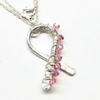 Alexa Martha Designs Necklace Default Title / Color Alexa Martha Designs Limited Edition 2021 Pink Crystal Ribbon Necklace