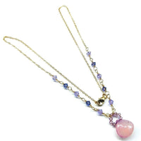 Alexa Martha Designs Necklace Default Title / Color Alexa Martha Designs Purple Chalcedony Drop 14 KT Gold Filled Necklace