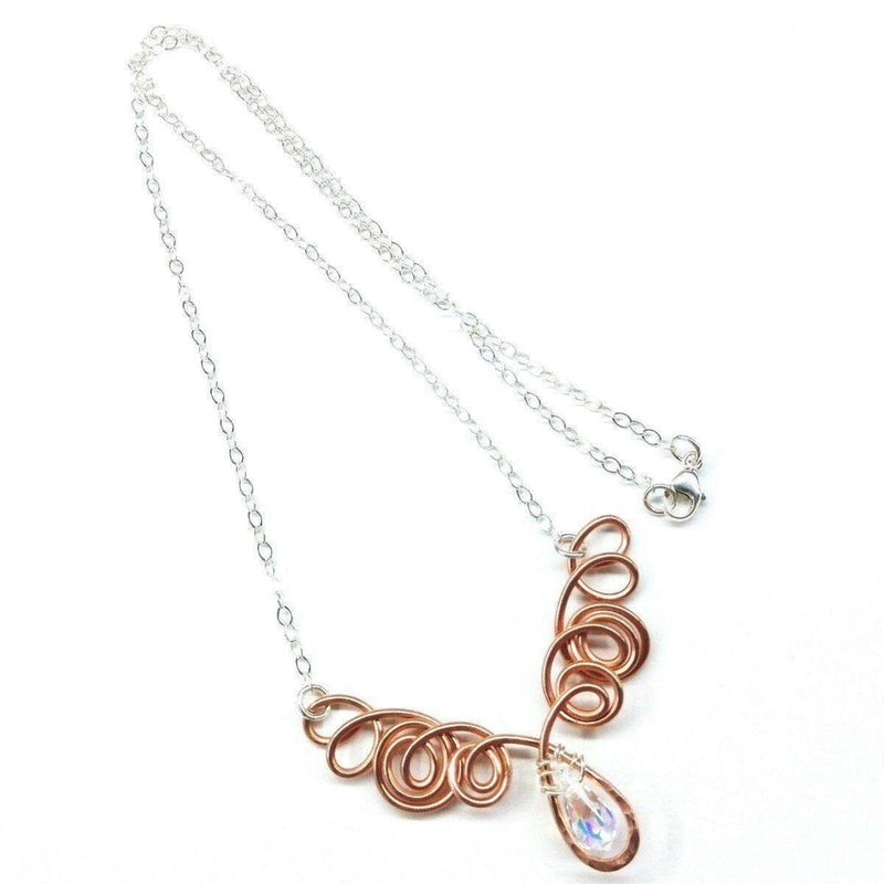 Alexa Martha Designs Necklace Default Title / Copper Alexa Martha Designs Copper Swirl Wire Sculpted Angels Necklace