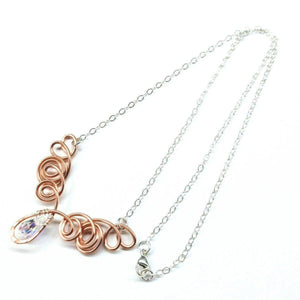 Alexa Martha Designs Necklace Default Title / Copper Alexa Martha Designs Copper Swirl Wire Sculpted Angels Necklace