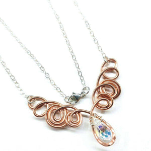 Alexa Martha Designs Necklace Default Title / Copper Alexa Martha Designs Copper Swirl Wire Sculpted Angels Necklace