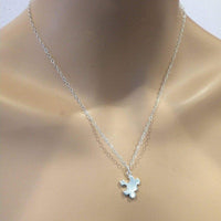 Alexa Martha Designs Necklace Default Title / Silver Alexa Martha Designs Sterling Silver Autism Awareness Puzzle Piece Chain Necklace