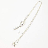 Alexa Martha Designs Necklace Default Title / Silver Alexa Martha Designs Sterling Silver Awareness Ribbon Necklace