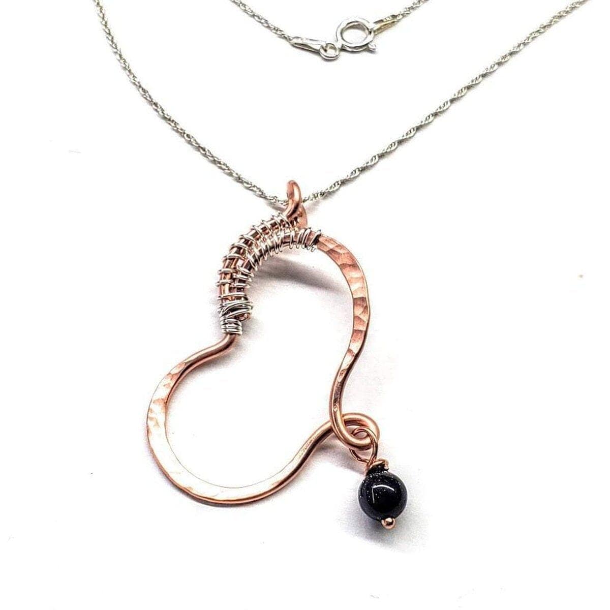 Alexa Martha Designs Necklace Shiny Polish Copper Butterfly Wing Child Abuse Survivor Necklace