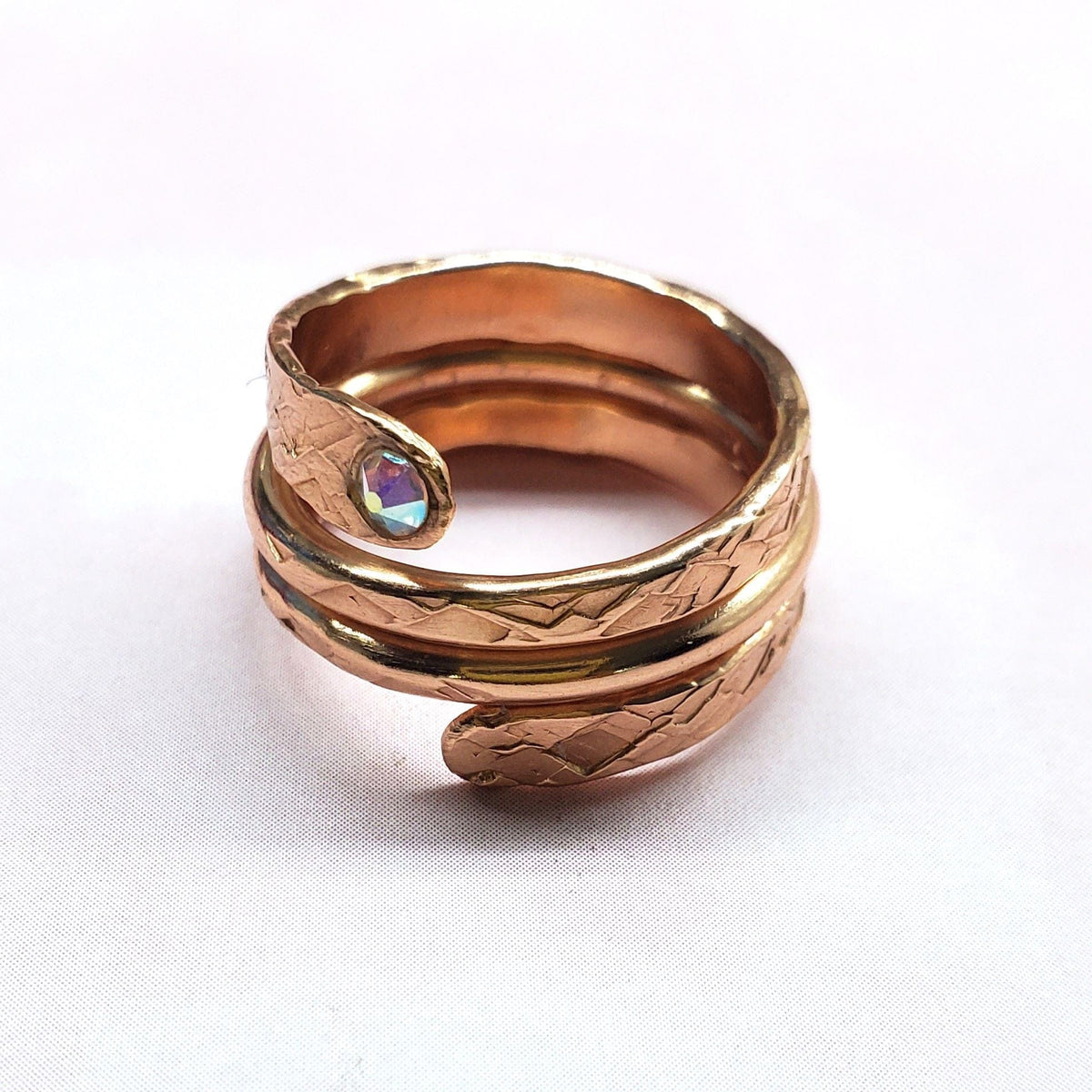 Alexa Martha Designs Ring 1 Ring Crystal Embedded Wrap Around Ring