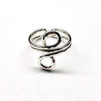 Alexa Martha Designs Ring 5-6 Alexa Martha Designs Sterling Silver Adjustable Wire Wrap Finger Toe Ring