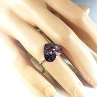 Alexa Martha Designs Ring Alexa Martha Designs Light Purple Heart Swarovski Crystal Shank Button Bling Ring