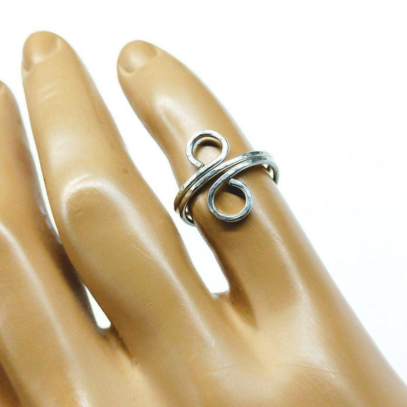 Alexa Martha Designs Ring Alexa Martha Designs Sterling Silver Adjustable Wire Wrap Finger Toe Ring