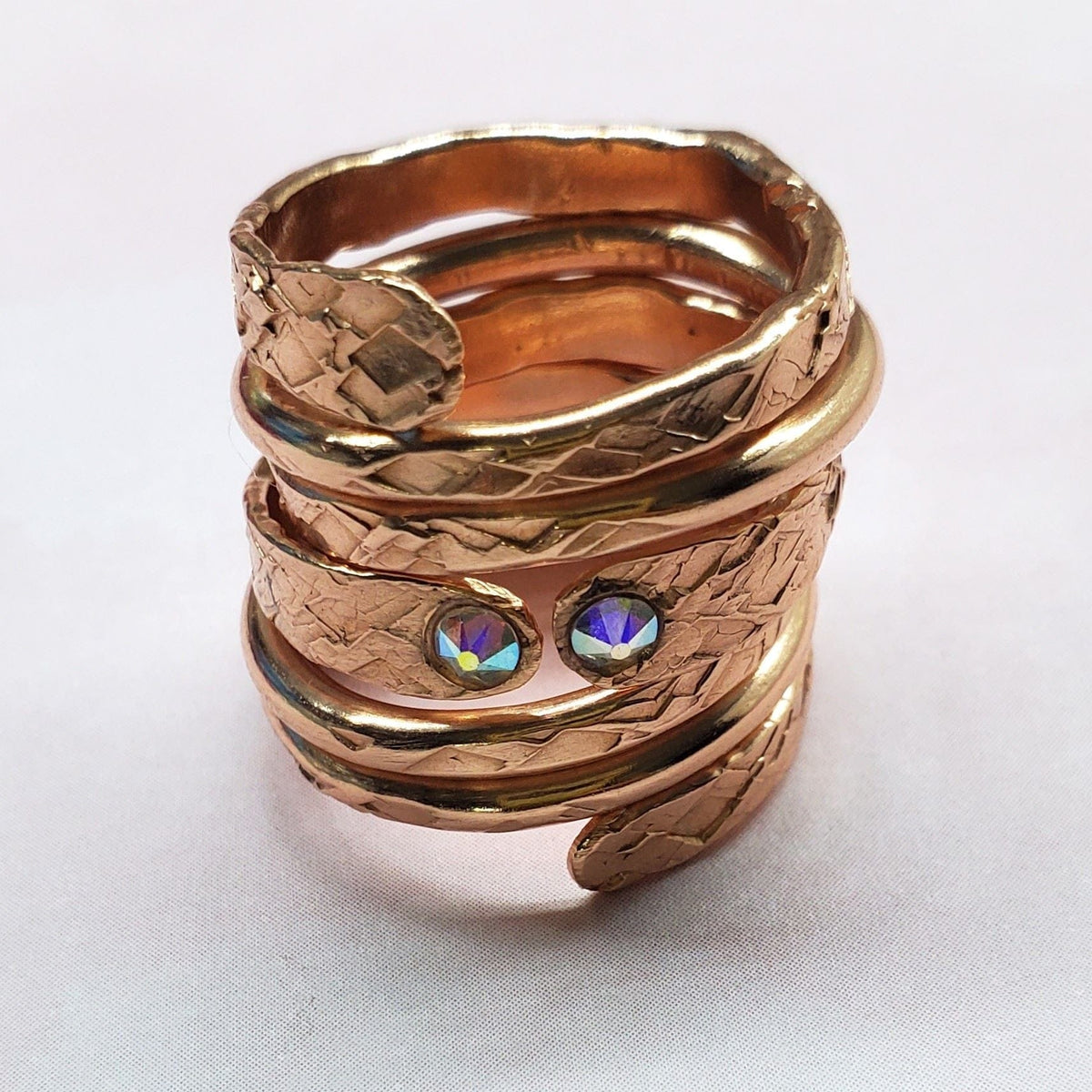Alexa Martha Designs Ring Crystal Embedded Wrap Around Ring