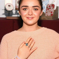 Alexa Martha Designs Ring Default Title / Color Alexa Martha Designs As Seen on Maisie Williams and Asia Monet Ray Silver Super Sparkly Crystal Bling Ring