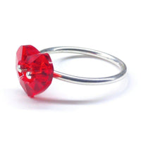 Alexa Martha Designs Ring I Love You Crystal Heart Bling Ring