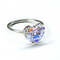 Alexa Martha Designs Ring Sz 6 Alexa Martha Designs Super Sparkly Sterling Silver Swarovski Crystal Heart Bling Ring