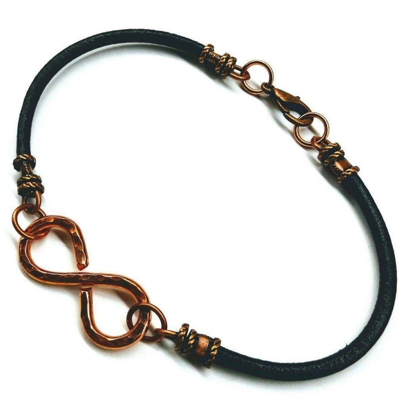Masculine Sturdy Copper Swivel Infinity Bracelet - Bracelet/Bangle - Alexa Martha Designs   