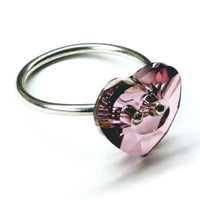 Big Girl Large Light Purple I LOVE YOU Heart Bling Ring - Ring - Alexa Martha Designs   