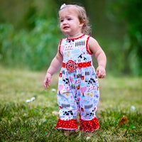 AnnLoren Girl's Jumpsuits & Rompers AnnLoren Baby/Toddler Girls Boutique Fun Farm Animal Romper