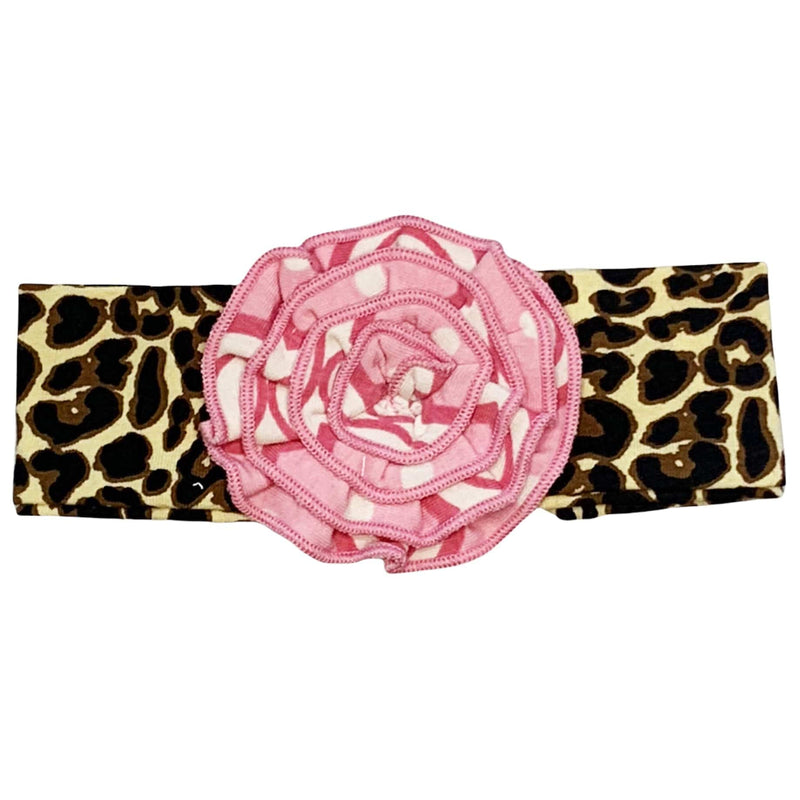 AnnLoren Girls Layette Sets AnnLoren Baby Girls Layette Pink Leopard Onesie Pants Headband 3pc Gift Set Clothing