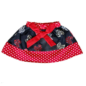AnnLoren Girls Standard Sets AL Limited Girls Valentine's Day Long Sleeve Shirt & Hearts Skirt Set