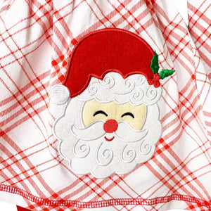 AnnLoren Girls Standard Sets AnnLoren Girls Boutique Santa Holiday Christmas Holiday Clothing Set Outfit