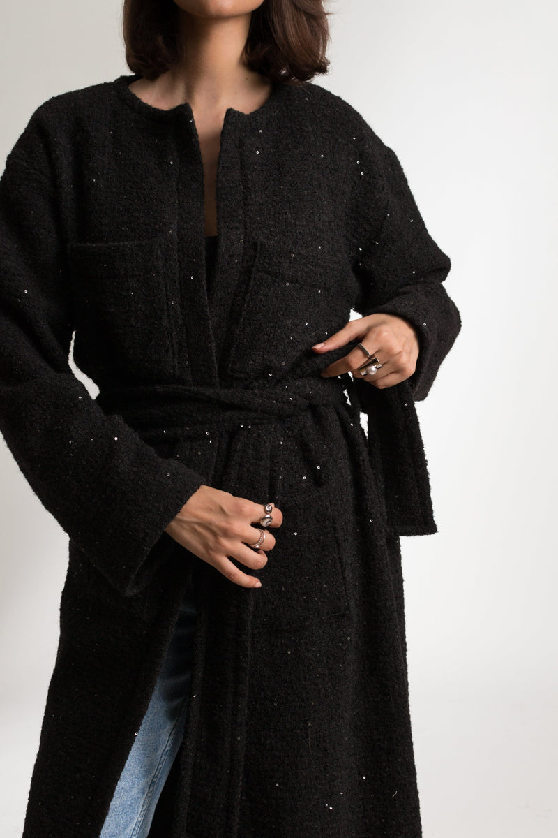 Bastet Noir Coats & Jackets The Lynda Coat in Wool Bouclé