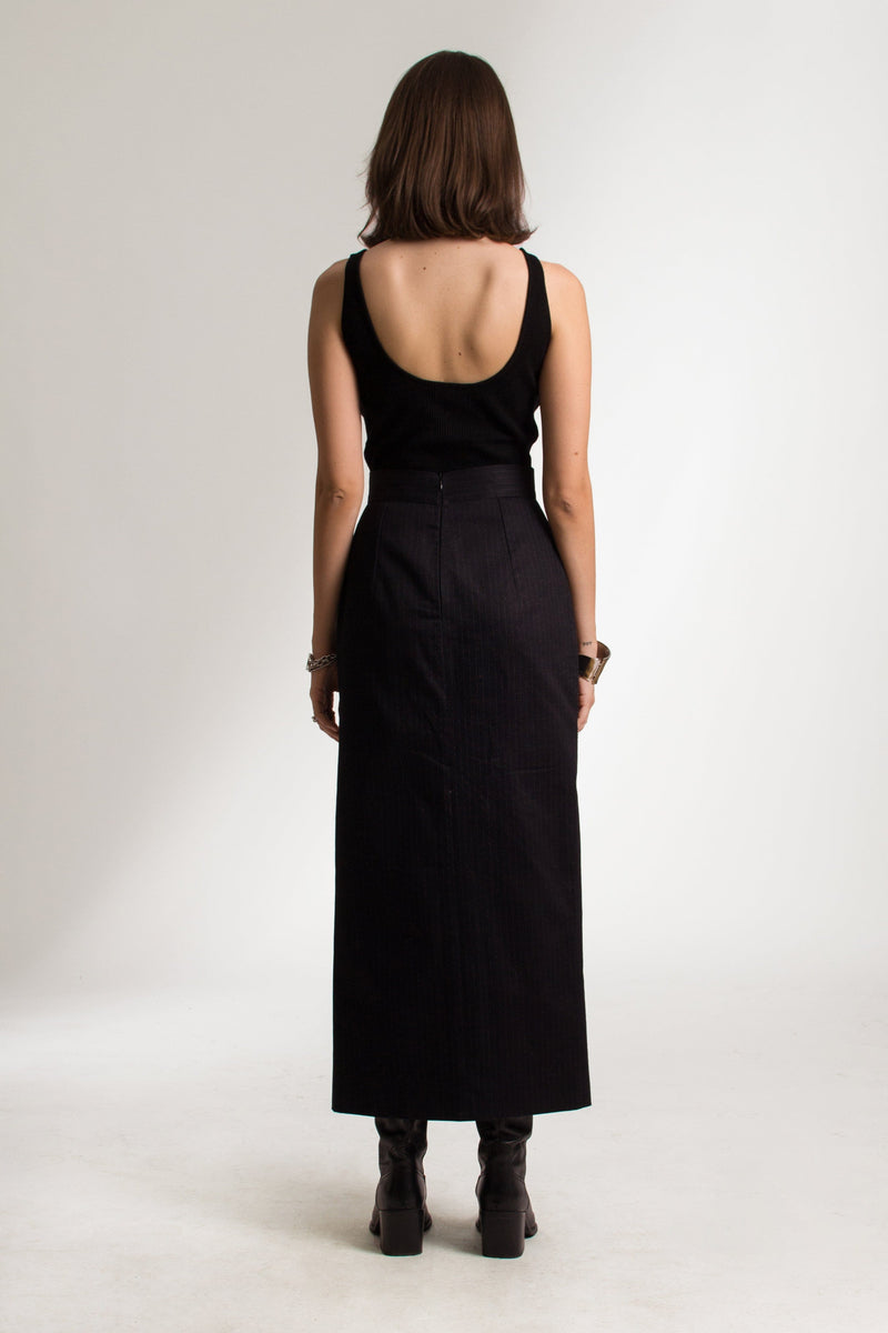 Bastet Noir Skirts The Dani Skirt in Dark Blue