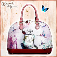 Brangio Italy Collections Handbag Arosa Fragrance Dome Vintage Hollywood Retro Graphic Handbag