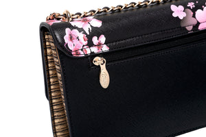 Brangio Italy Collections Handbag BI Hummingbird Retro Crossbody Clutch in Black, Royal Blue, Bronze, or Burgundy