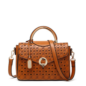Brangio Italy Collections Handbag BI Millionaire Gem Crystal Engraved Crossbody in Blue, Brown, Beige, or Black