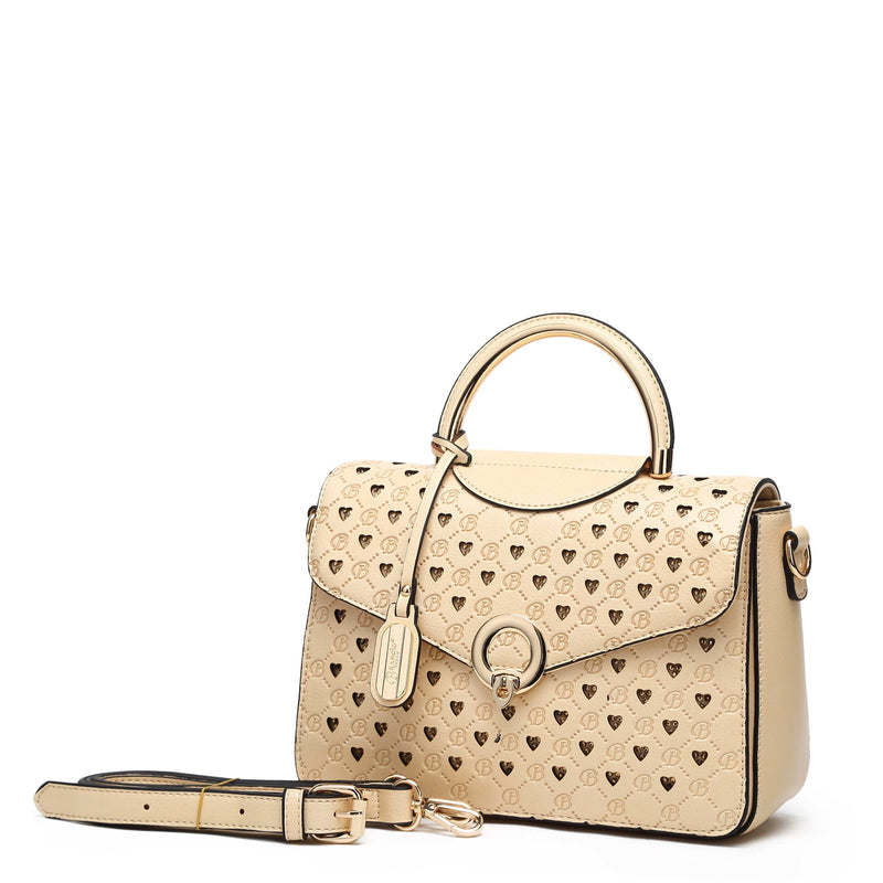Brangio Italy Collections Handbag BI Millionaire Gem Crystal Engraved Crossbody in Blue, Brown, Beige, or Black