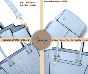 Brangio Italy Collections Handbag BI Rainy Night Vegan Purse [ITEM#JC7192] in Black, Blue, Purple, White, or Pink