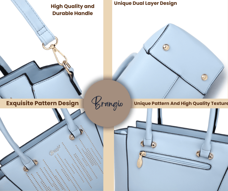 Brangio Italy Collections Handbag BI Rainy Night Vegan Purse [ITEM#JC7192] in Black, Blue, Purple, White, or Pink