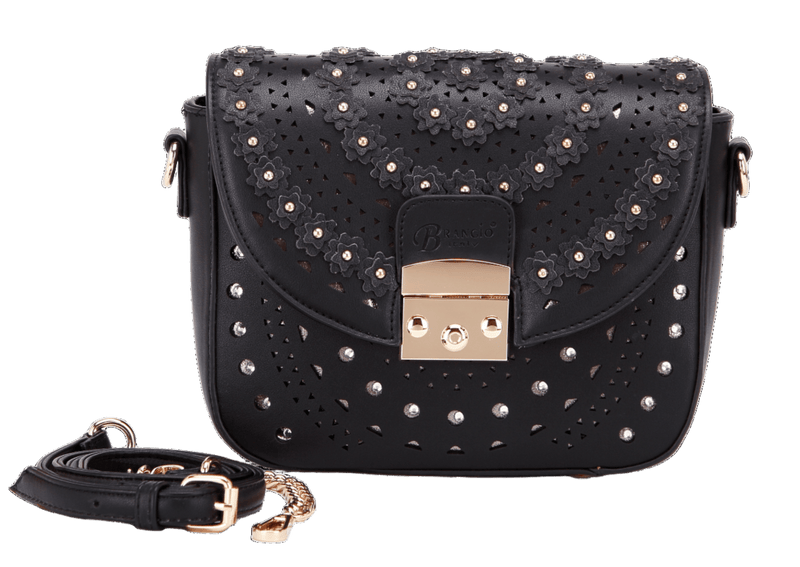 Brangio Italy Collections Handbag BI Rosè Celestial Star Crossbody Crystal Satchel in Pink, Gold, Pewter, White, or Black