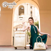 Brangio Italy Collections Handbag BI Rosy Lox 2.0 Handbag in Ivory, Blue, Black, Burgundy, Bronze, or Purple