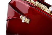 Brangio Italy Collections Handbag BI Tri-Star Minimalist Women's Fashion Purse in Pewter, Black, Bronze, or Purple