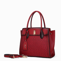 Brangio Italy Collections Handbag BI Women's Croquilla 3D Laser Cut Work & Travel Tote in Tan, Brown, Black, or Pewter
