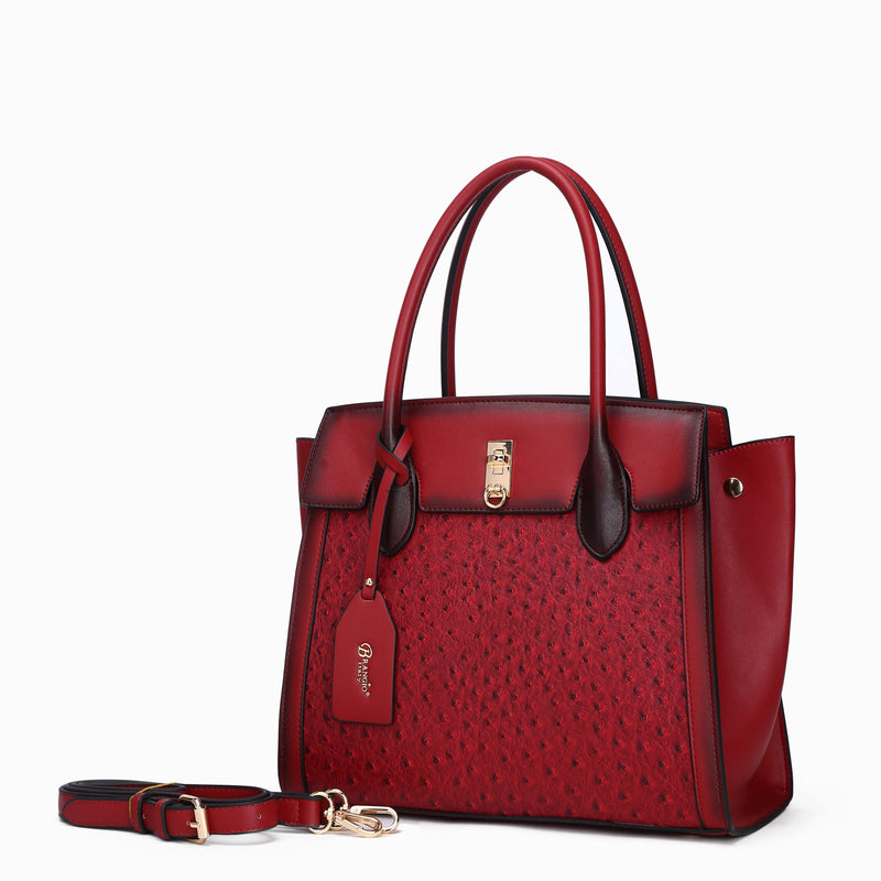 Brangio Italy Collections Handbag BI Women's Croquilla 3D Laser Cut Work & Travel Tote in Tan, Brown, Black, or Pewter