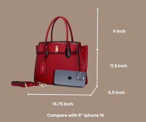 Brangio Italy Collections Handbag BI Women's Croquilla 3D Laser Cut Work & Travel Tote in Tan, Brown, Black, or Pewter