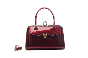 Brangio Italy Collections Handbag BI Women's S'envoler Paris Purse in Burgundy or Black