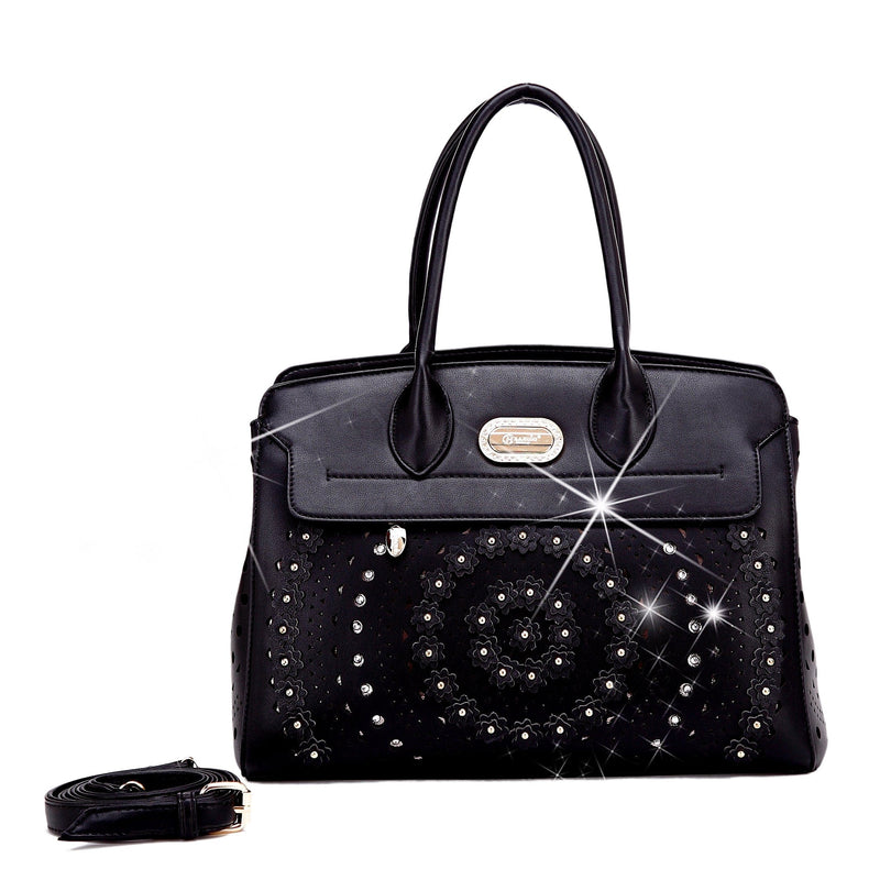 Brangio Italy Collections Handbag Black BI Rosè Celestial Star Women's Handbag in Pink, Orange, Gold, Pewter, Black, or White