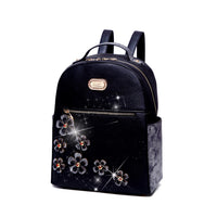 Brangio Italy Collections Handbag Black BI Twinkle Cosmos Women's Floral  Backpack in Pink, Lt Gold, Pewter, Black, or Lt Blue