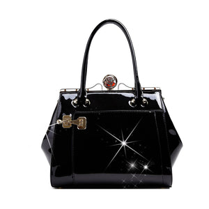 Brangio Italy Collections Handbag Black BI Women's Euro Moda Women Handbag in Black, Royal Blue, Red, Bronze, or Pewter