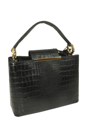 Brangio Italy Collections Handbag Black Misty U.S.A. Women's 100% Genuine Cowhide Leather Purse in Brown