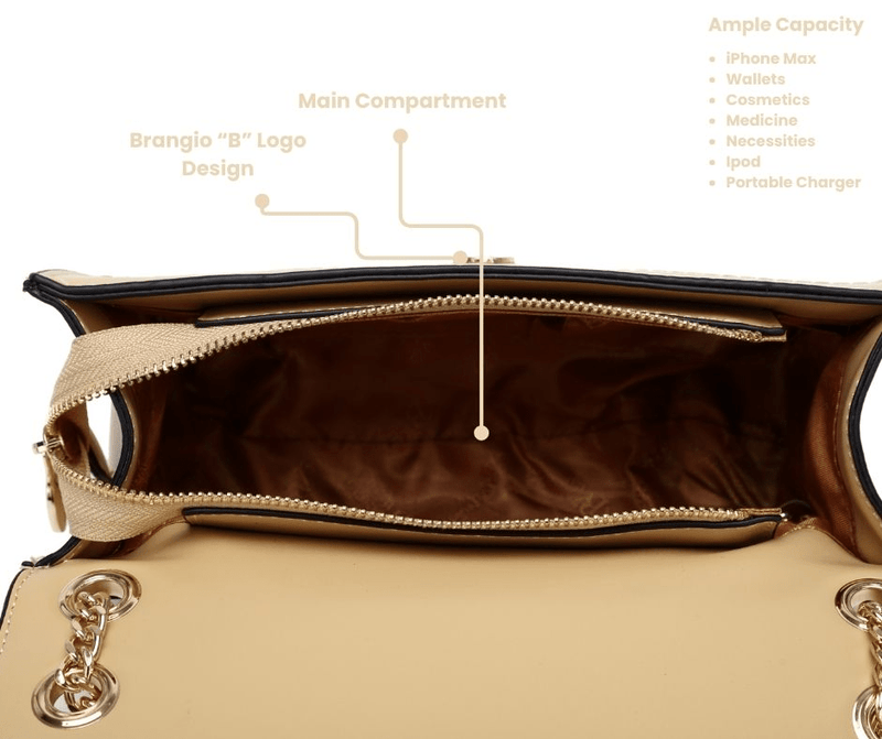 Brangio Italy Collections Handbag Blissful Radiance Elegant Crossbody Bag