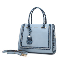 Brangio Italy Collections Handbag Blue Dragon Queen Elegant Top Handle Bag