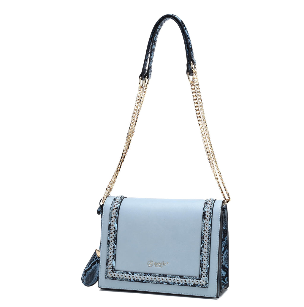 Brangio Italy Collections Handbag Blue Dragon Satchel Elegant Classy Crossbody Bag - Colors Available | BI