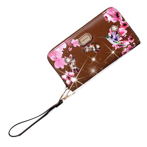 Brangio Italy Collections Handbag Bronze BI Hummingbird  Wristlet in Burgundy, White, Blue, Black, Bronze, Pewter, or Red