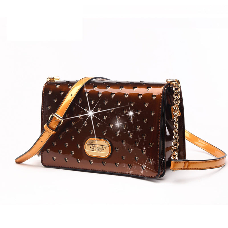 Brangio Italy Collections Handbag Bronze BI Starz Art Retro Women's Crossbody Clutch - Colors Available